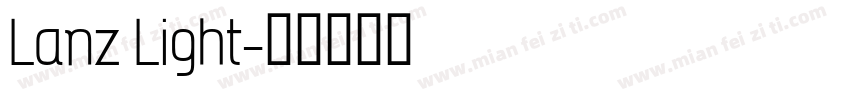 Lanz Light字体转换
